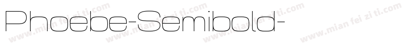 Phoebe-Semibold字体转换