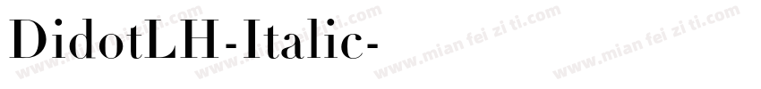 DidotLH-Italic字体转换