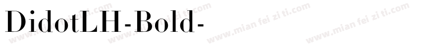 DidotLH-Bold字体转换