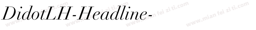 DidotLH-Headline字体转换