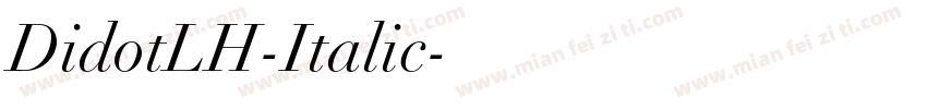 DidotLH-Italic字体转换