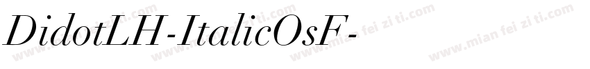 DidotLH-ItalicOsF字体转换