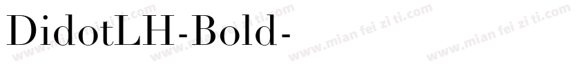 DidotLH-Bold字体转换