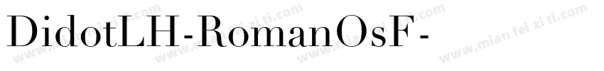 DidotLH-RomanOsF字体转换