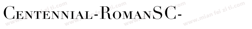 Centennial-RomanSC字体转换