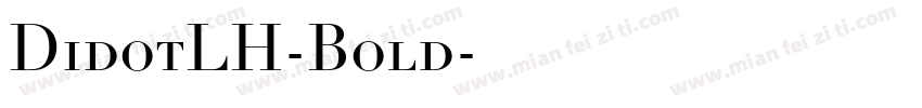 DidotLH-Bold字体转换