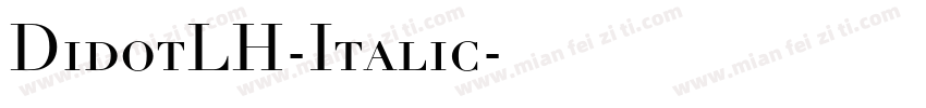 DidotLH-Italic字体转换