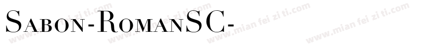 Sabon-RomanSC字体转换