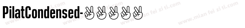 PilatCondensed字体转换