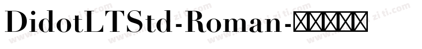 DidotLTStd-Roman字体转换