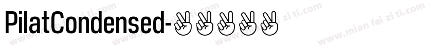 PilatCondensed字体转换