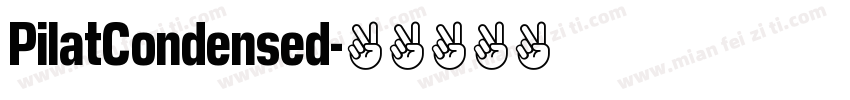 PilatCondensed字体转换