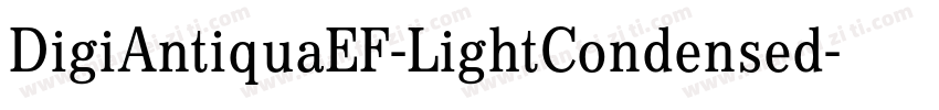 DigiAntiquaEF-LightCondensed字体转换