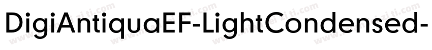 DigiAntiquaEF-LightCondensed字体转换