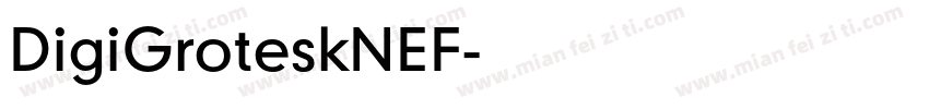 DigiGroteskNEF字体转换