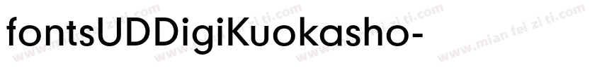 fontsUDDigiKuokasho字体转换