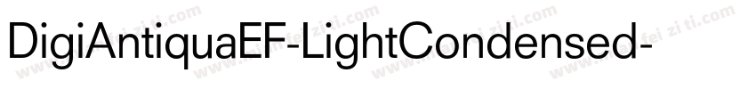 DigiAntiquaEF-LightCondensed字体转换