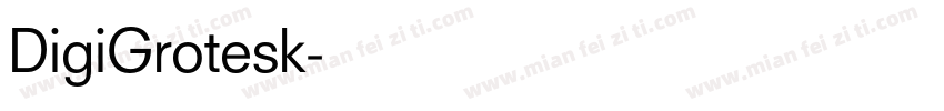 DigiGrotesk字体转换