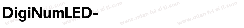 DigiNumLED字体转换