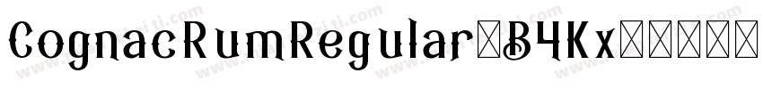 CognacRumRegular-B4Kx字体转换