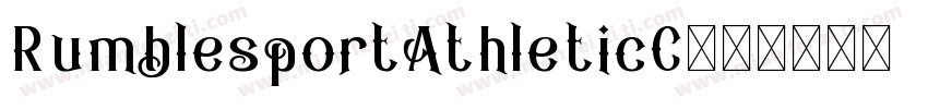 RumblesportAthleticC字体转换