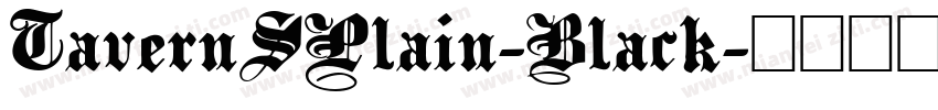TavernSPlain-Black字体转换