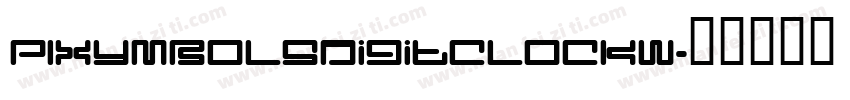 PIXymbolsDigitClockW字体转换