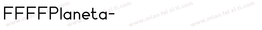 FFFFPlaneta字体转换