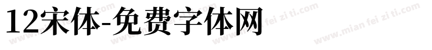 12宋体字体转换