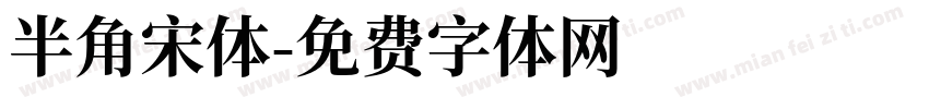 半角宋体字体转换