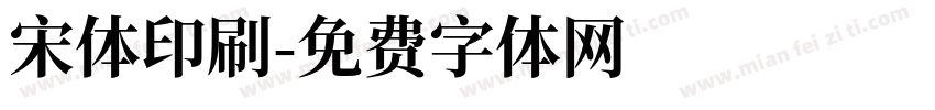 宋体印刷字体转换