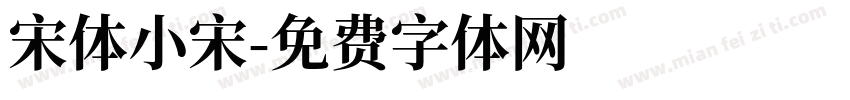 宋体小宋字体转换
