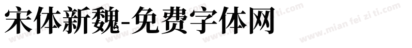宋体新魏字体转换