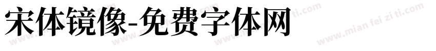 宋体镜像字体转换