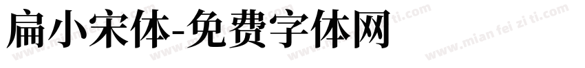 扁小宋体字体转换