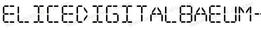 EliceDigitalBaeum字体转换