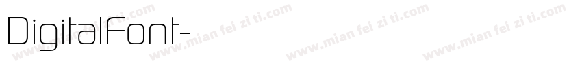 DigitalFont字体转换