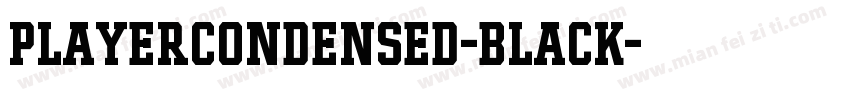 PlayerCondensed-Black字体转换