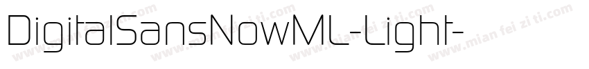DigitalSansNowML-Light字体转换