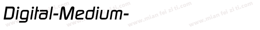 Digital-Medium字体转换
