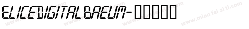 EliceDigitalBaeum字体转换