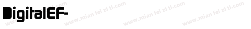 DigitalEF字体转换