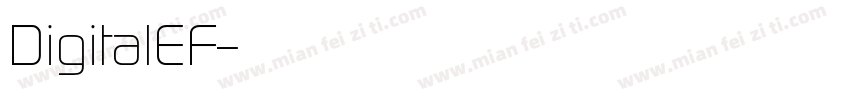 DigitalEF字体转换