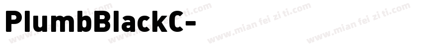 PlumbBlackC字体转换