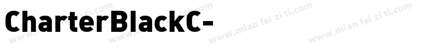 CharterBlackC字体转换