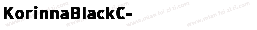 KorinnaBlackC字体转换