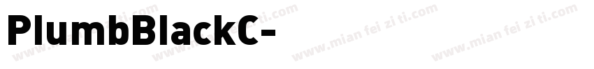 PlumbBlackC字体转换