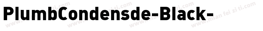 PlumbCondensde-Black字体转换