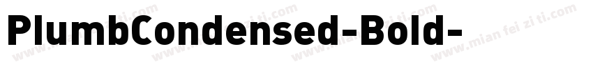 PlumbCondensed-Bold字体转换