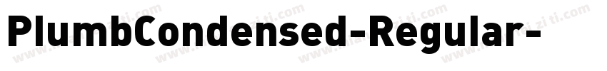 PlumbCondensed-Regular字体转换